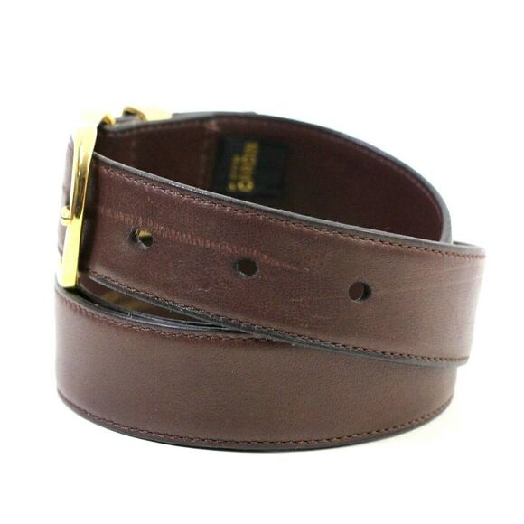 Pierre Cardin BROWN GENUINE LEATHER 1 1/8"Wd CASUAL DRESS MEN'S BELT 34/85 (X39 - Picture 4 of 12